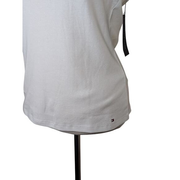 Tommy Hilfiger Medium 100% Cotton V-Neck Tank Top Star Print Tied Bow Straps - Picture 4 of 8